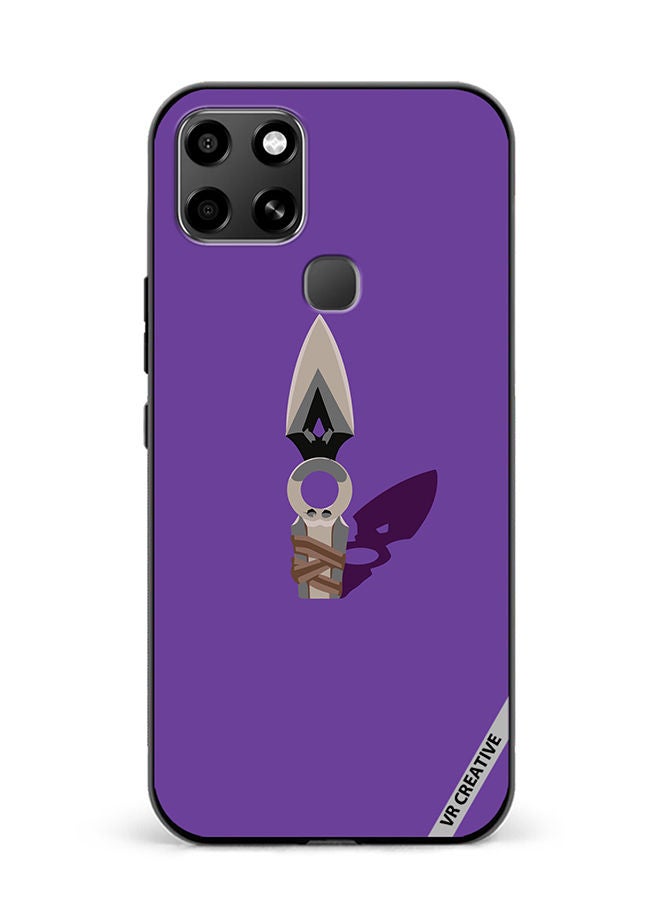 VR CREATIVE Protective Case Cover For Infinix Smart 6 Jett Knife Valorant Design Multicolour - Image 1