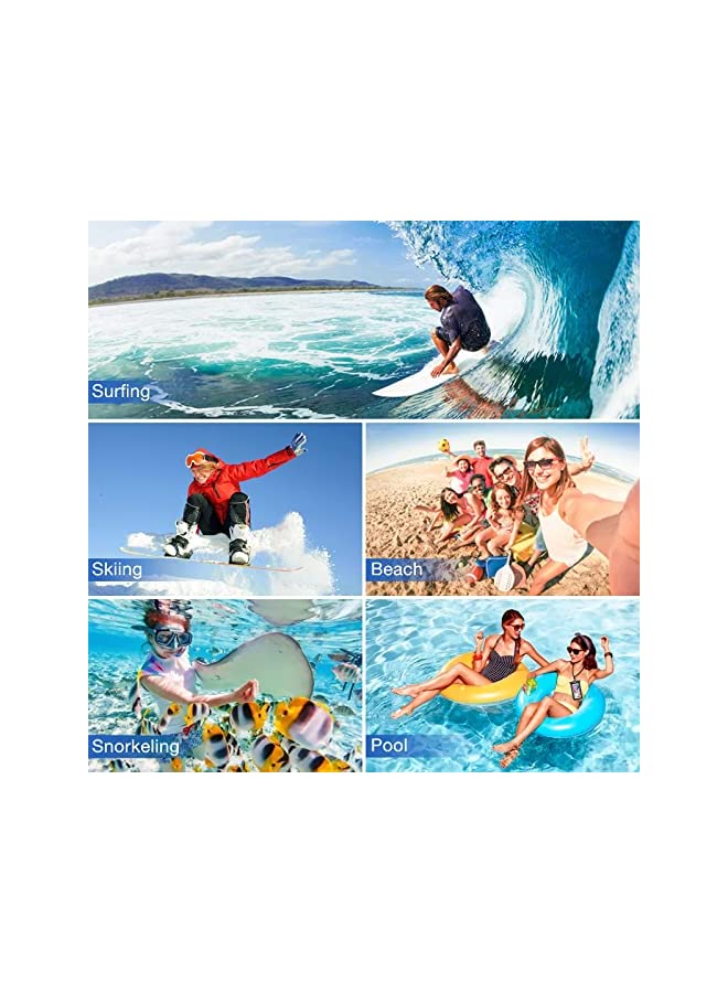 Procases ProCase Floating Waterproof Phone Pouch, Universal Float Underwater Dry Bag Case for iPhone 13 Pro Max/ 12 Pro Max 11 XS XR 8 7 Plus Galaxy Pixel up to 7.0" for Beach Swimming -2 Pack, Black - Image 5