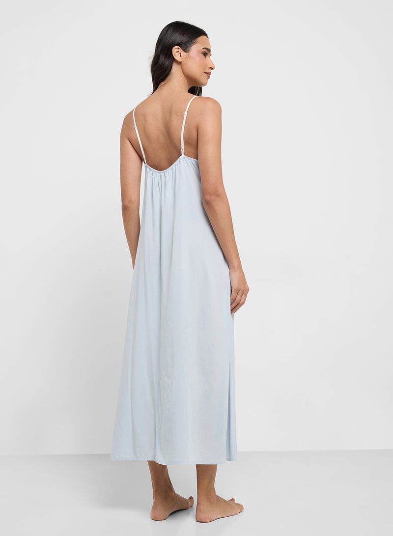 ELLA Nighdress With Lace Trims  - Image 2
