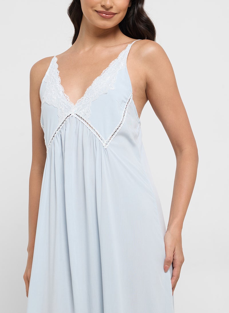 ELLA Nighdress With Lace Trims  - Image 3