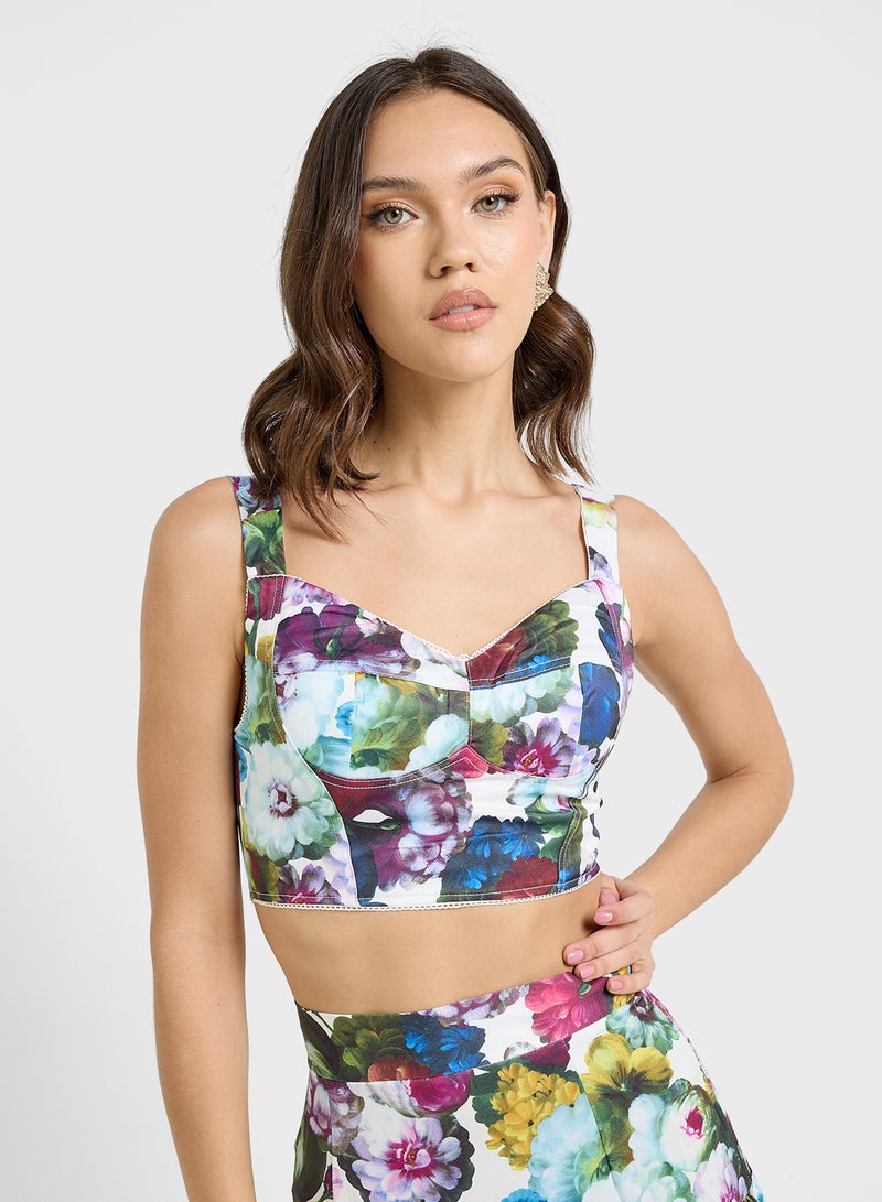 ELLA Floral Print Top & Skirt Set  - Image 3