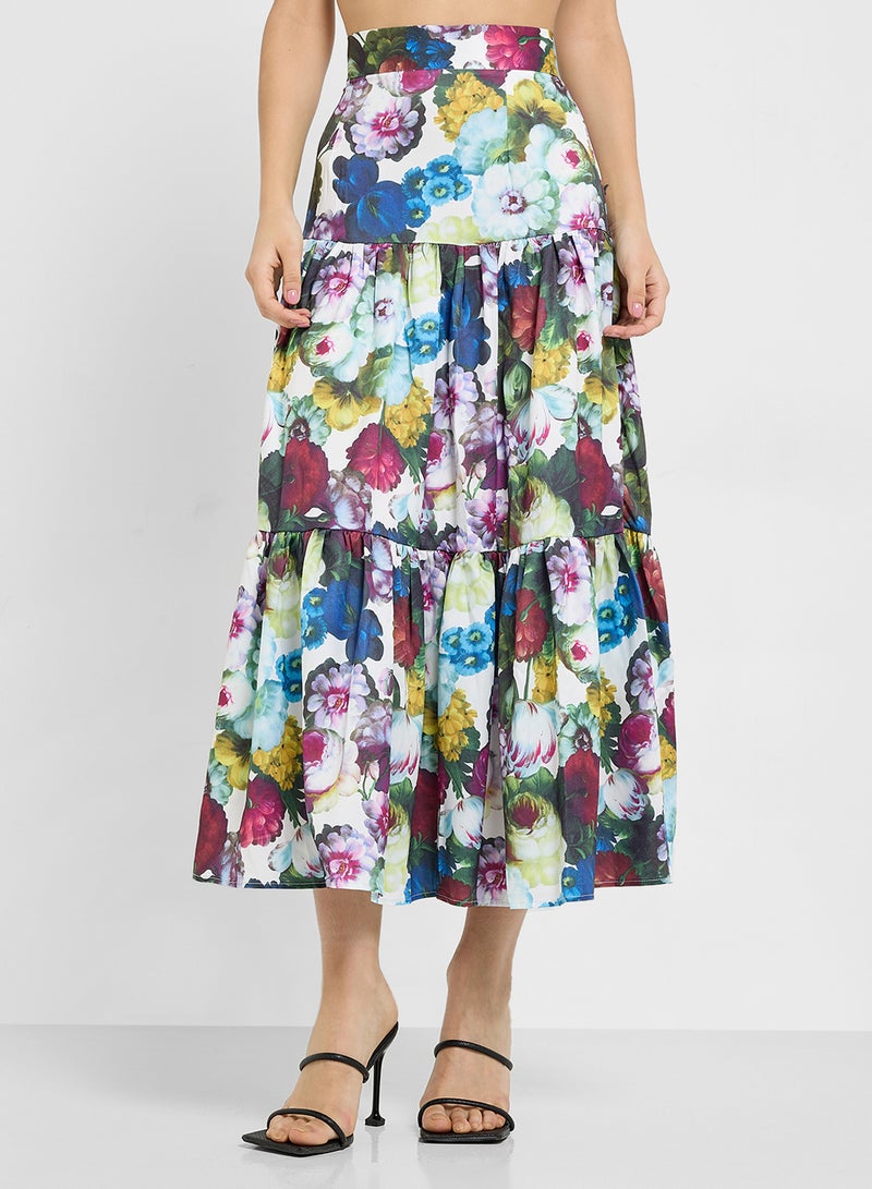ELLA Floral Print Top & Skirt Set  - Image 4
