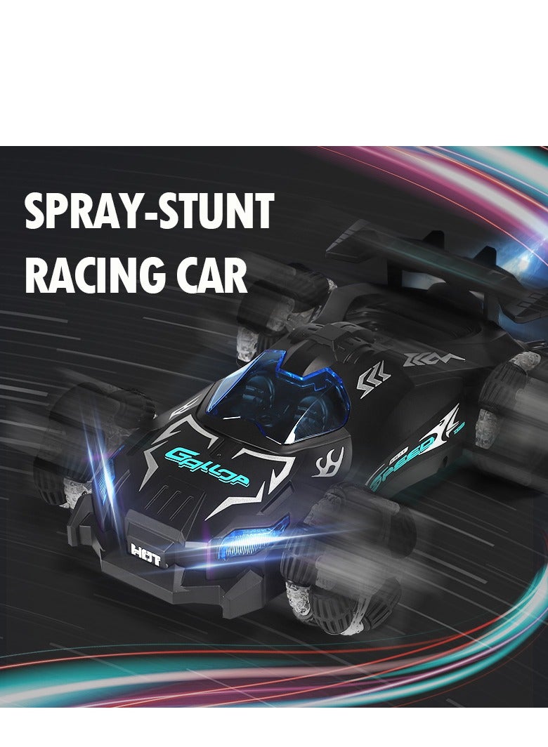 سيارة سباقات دريفت دفع رباعي عالية السرعة مع بخاخ رذاذ - مركبة بهلوانية تتحرك في جميع الاتجاهات 360 درجة، سيارة سباق بجهاز تحكم 2.4 جيجاهرتز مع أضواء LED وموسيقى، أفضل لعبة تقنية للأطفال - Image 2