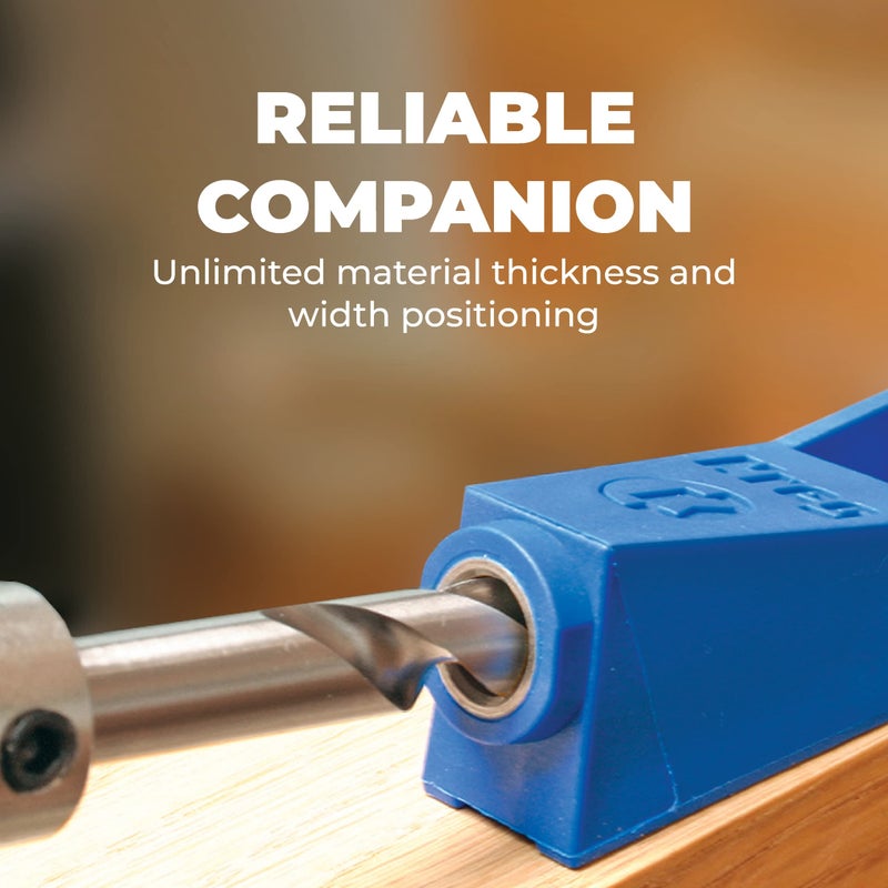 Kreg Kreg MKJKIT Mini Jig Kit - Simple, Compact Kreg Pocket-Hole Jig - Create Strong Joints Without Glue - For Tight Spaces & Small Projects - Unlimited Material Thickness  - Image 4