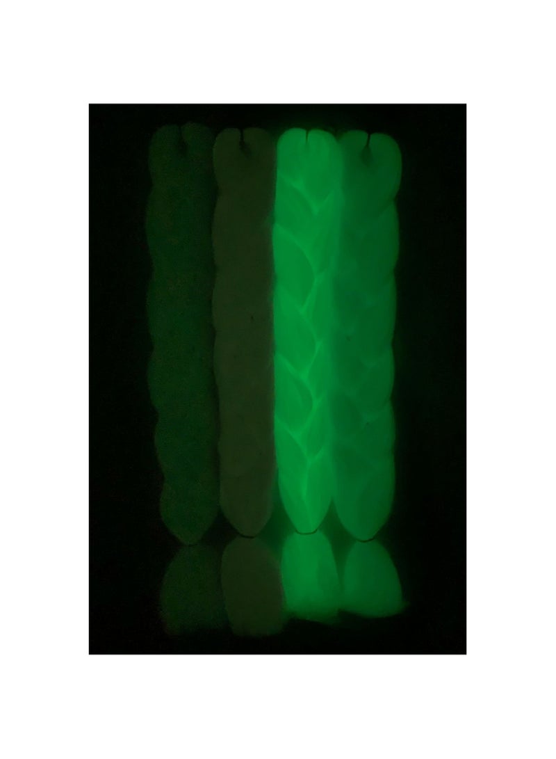 Estelle 3 Pieces Night light Synthetic Hair Extension for Braiding (Light Purple Night Light) - Image 5