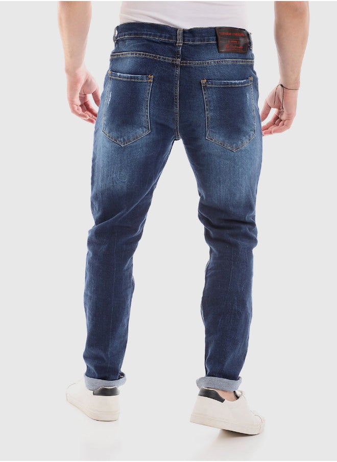 WHITE RABBIT - White Rabbit Front Scratch Wah Out Casual Jeans - Image 1