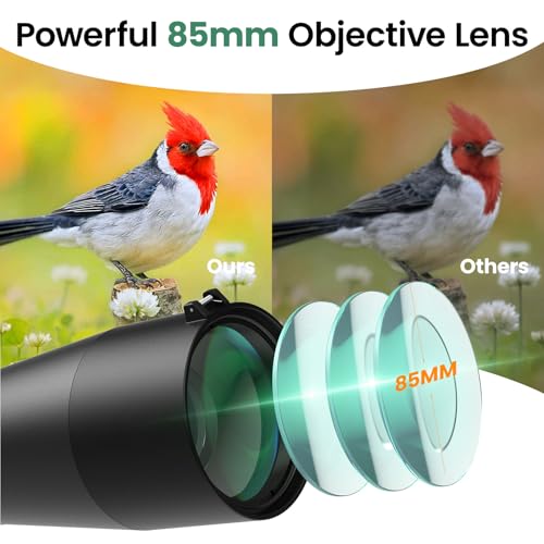 Gosky 20-60×85 Spotting Scope with Tripod - Phone Adapter, Dual Focusing Spotter Scope for Bird Watching, Wildlife Scenery (Black) - Image 3