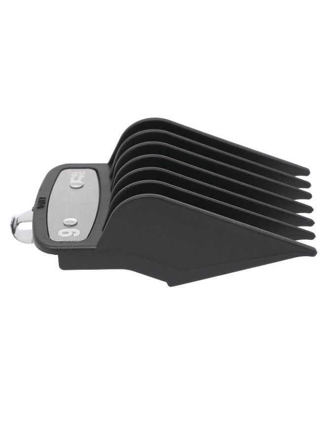 NIBEMINENT 8-Piece Professional Hair Clipper Guide Comb Set Black/Silver - Image 2