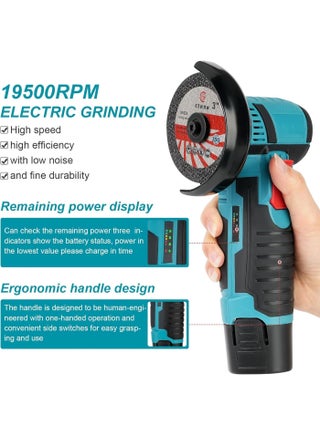 DX3311 DENX 12V Portable Electric Angle Grinder for Cutting Iron - view 5