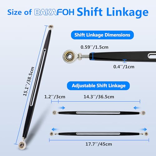 BAKAFOH Motorcycle Shift Linkage Gear Shifter Rod Linkage for Indian Scouts Hussar Bobber and Scout Sixty 2025 Shift Accessories 1Hole Slotted Style One Size - Image 3
