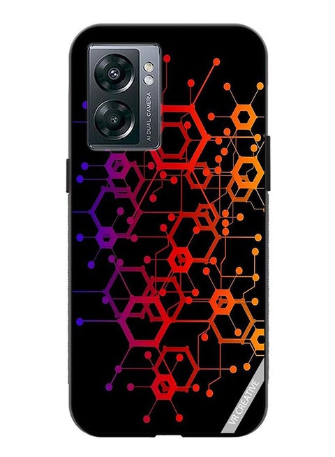 Protective Case Cover For OnePlus Nord N300 Abstract Circuit Board Design Multicolour