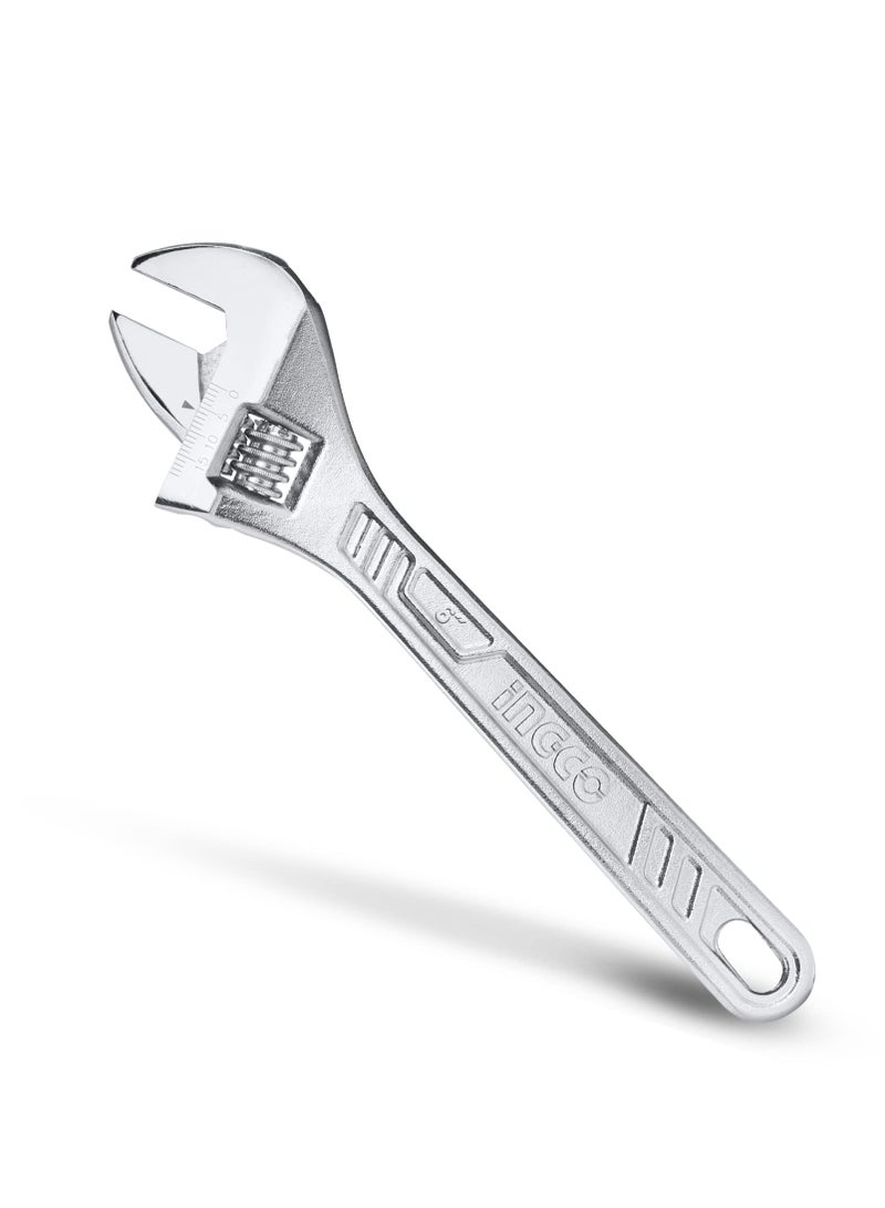 INGCO INGCO Adjustable Wrench 150 mm (6″) – Chrome‑Vanadium Engineer’s Adjustable Spanner  - Image 1