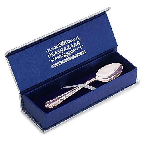 Osasbazaar Sterling Silver Spoon, Silver Tea Spoon Premium for Home and Kitchen - 90%-92.5% Pure BIS Hallmarked - Image 3