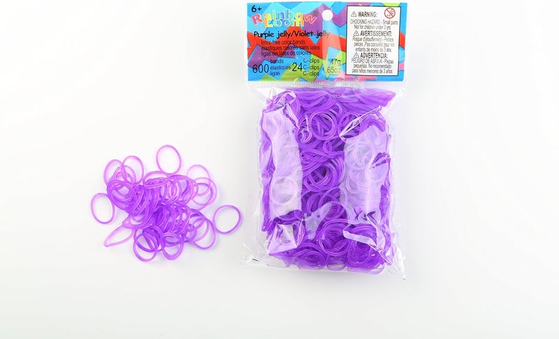 كرات شعر بلون بنفسجي من Rainbow Loom
