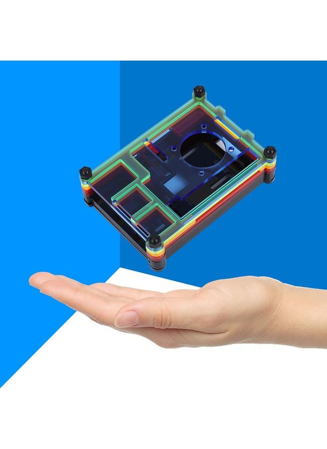 Thoraya Special 9 Layers Case for Raspberry Pi 3B+ Fast Heat Dissipation Case for Raspberry Pi-Colorful  - Image 5
