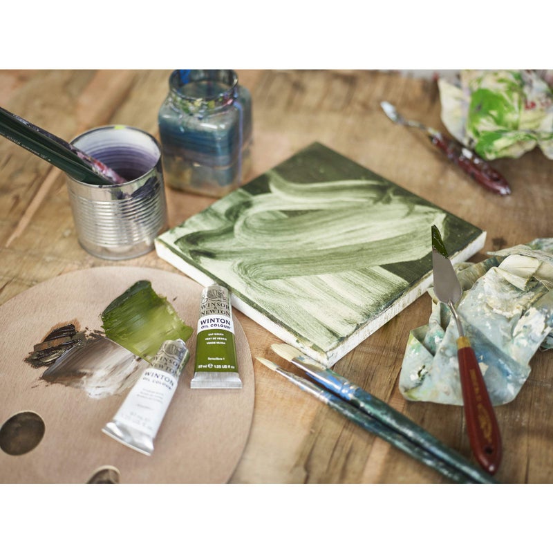 Winsor Newton Winsor & Newton Winton Long Handle Brush (3 Pack) (Round 4, Filbert 6, Flat 8) - Image 5