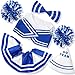 Sunnymove Blue Cheerleader Teddy Bear Clothes Fits 1418 Inch Stuffed Bear Animal Plush Blue Make Your Own Stuffed Animal Toy Gift for Bedroom Playroom Decor - Image 2