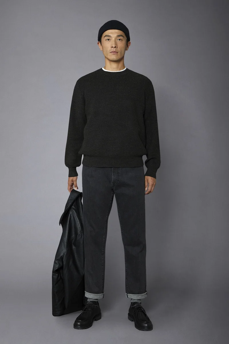 Men's 5-pocket jeans denim fabric - Anthracite