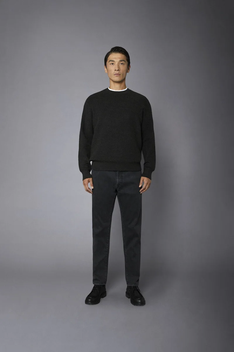 Doppelganger Grey Men's 5-pocket jeans denim fabric - Anthracite for Men | Best Price UAE