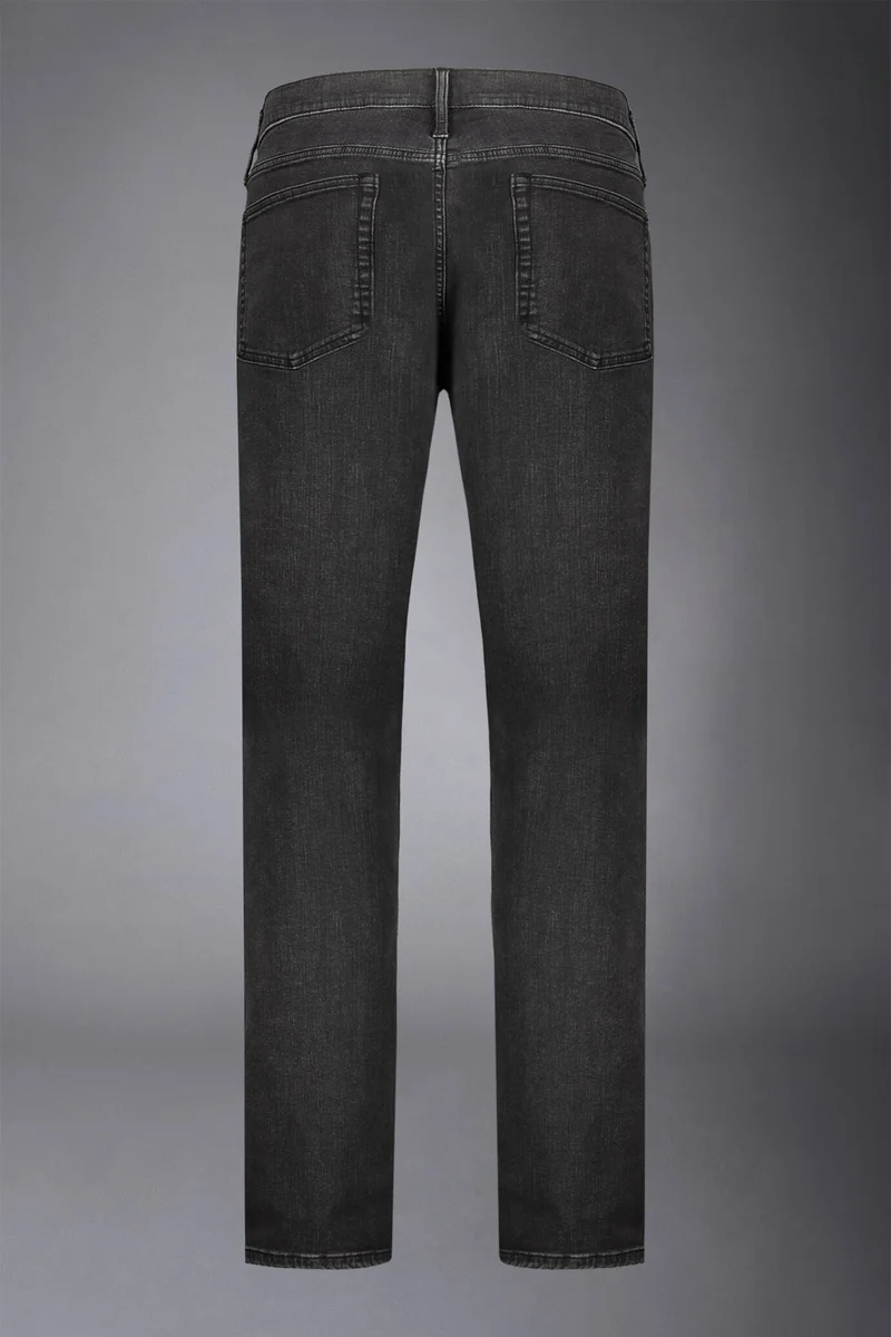 Doppelganger Grey Men's 5-pocket jeans denim fabric - Anthracite for Men | Best Price UAE