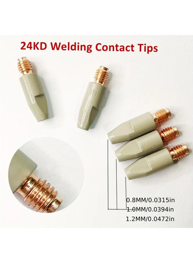 MIG Welding Contact Tips 1 0MM Size 2pcs New Coating Protect Nozzle Tip For Torch - Image 1