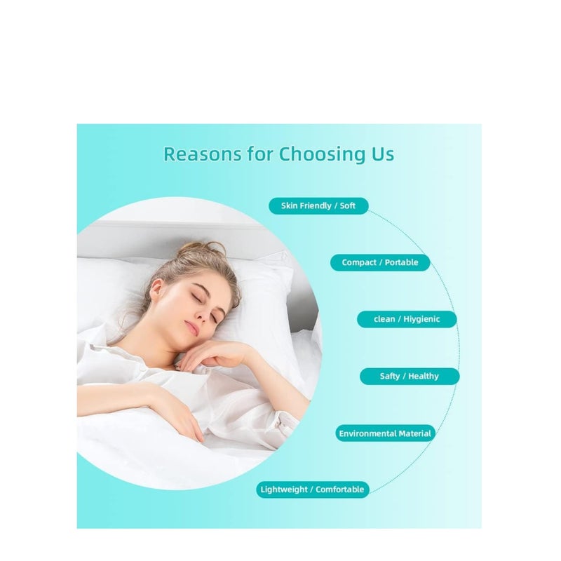 SOLARAE Disposable Bed Sheets for Travel, Quilt Cover and Pillow Case Set, Portable Disposable Bedding Set for Hotel and Travel (Travel 3-Piece Double) - Image 5