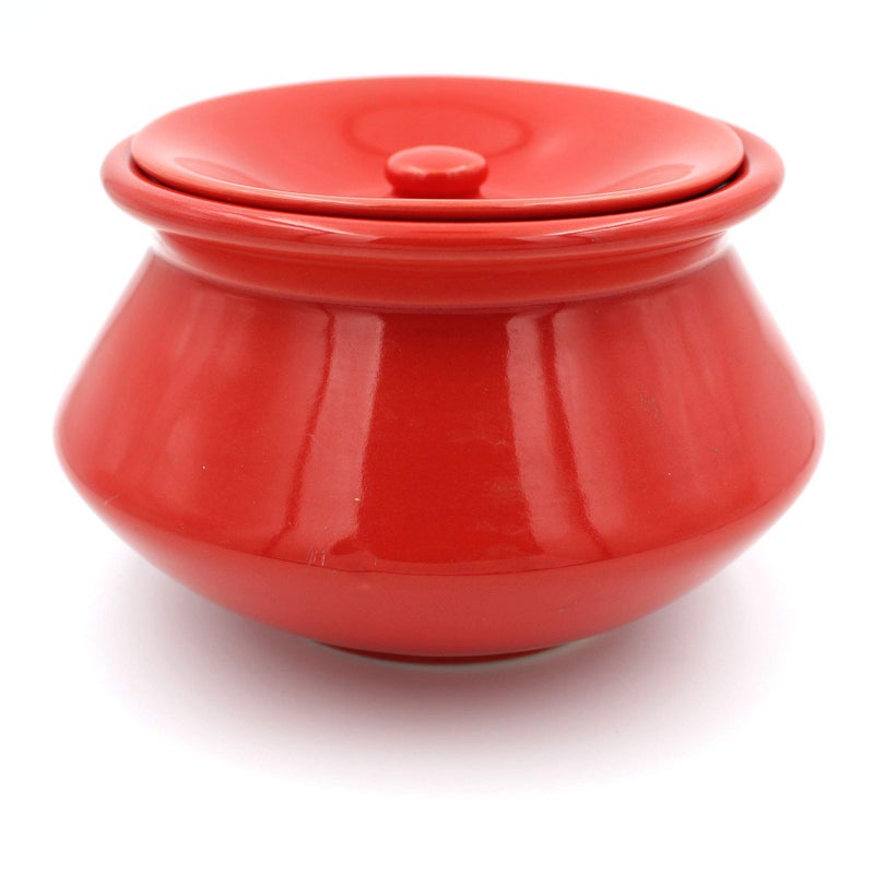 POTZO Ruby Radiance Ceramic Handi 0.75 L with Lid (Ceramic) - Image 1