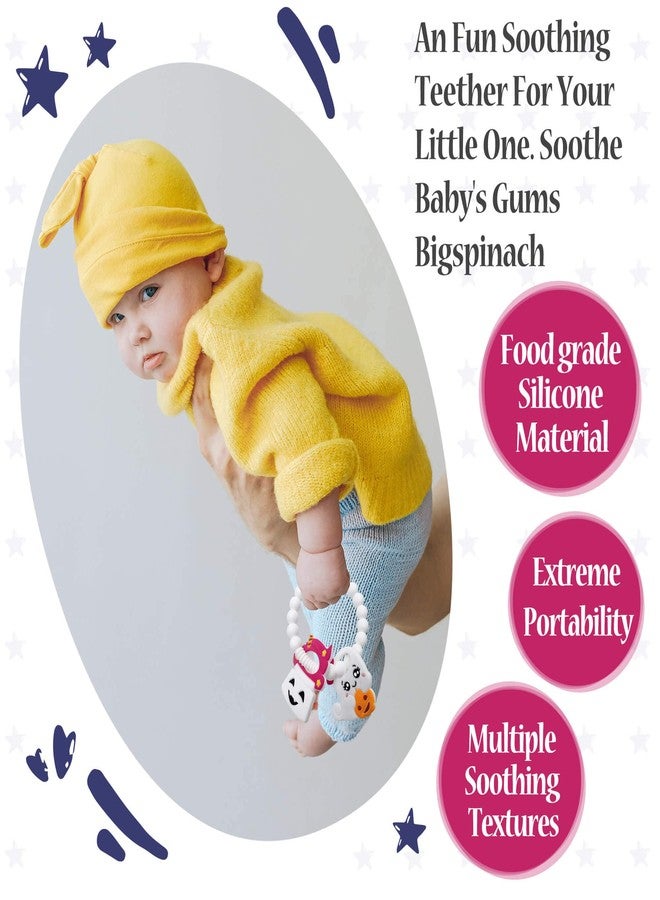 BIGSPINACH Ghost Teether and Cute Ghouls Ring Teether Halloween Activities for Toddlers, Preschoolers & Older Kids - Image 3