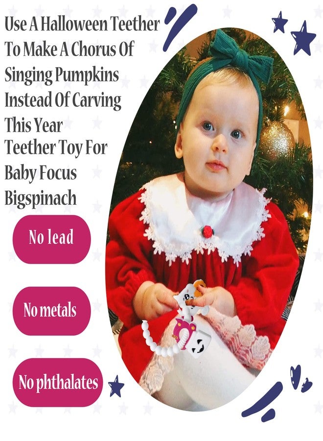 BIGSPINACH Ghost Teether and Cute Ghouls Ring Teether Halloween Activities for Toddlers, Preschoolers & Older Kids - Image 4
