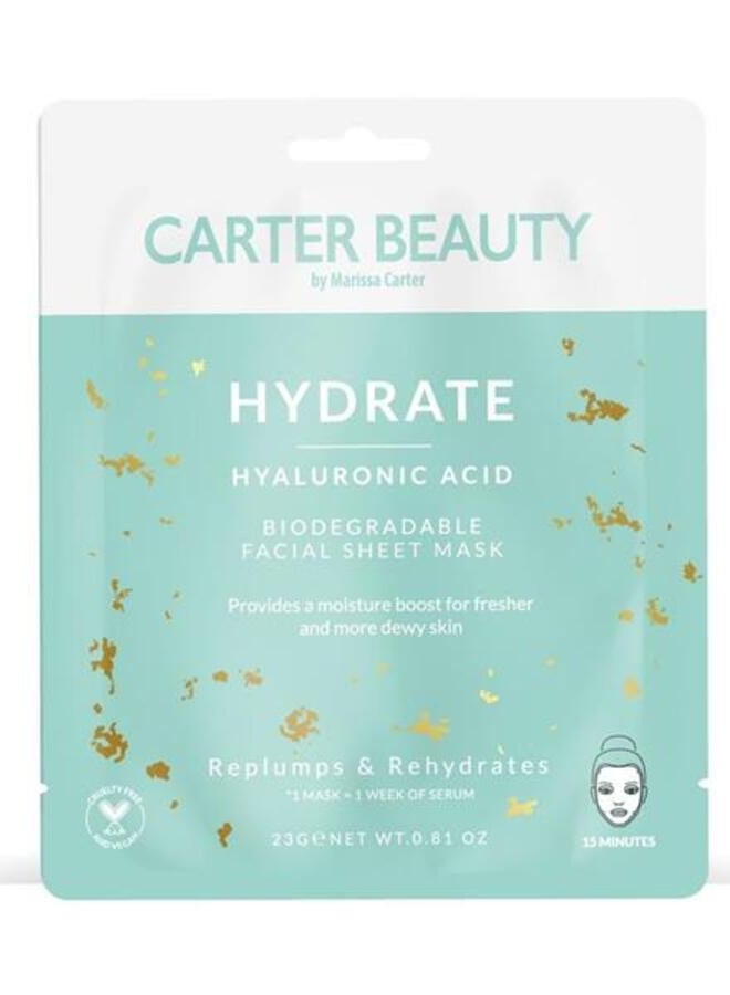 Carter Beauty قناع ورقي بتركيبة حمض الهيالورونيك 23 جرام - Image 1