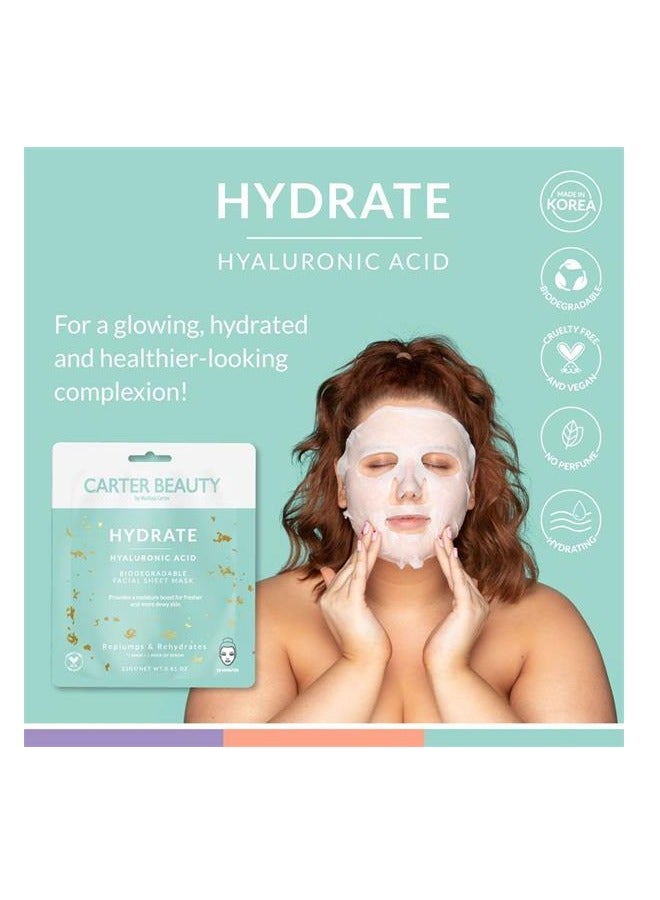 Carter Beauty قناع ورقي بتركيبة حمض الهيالورونيك 23 جرام - Image 2