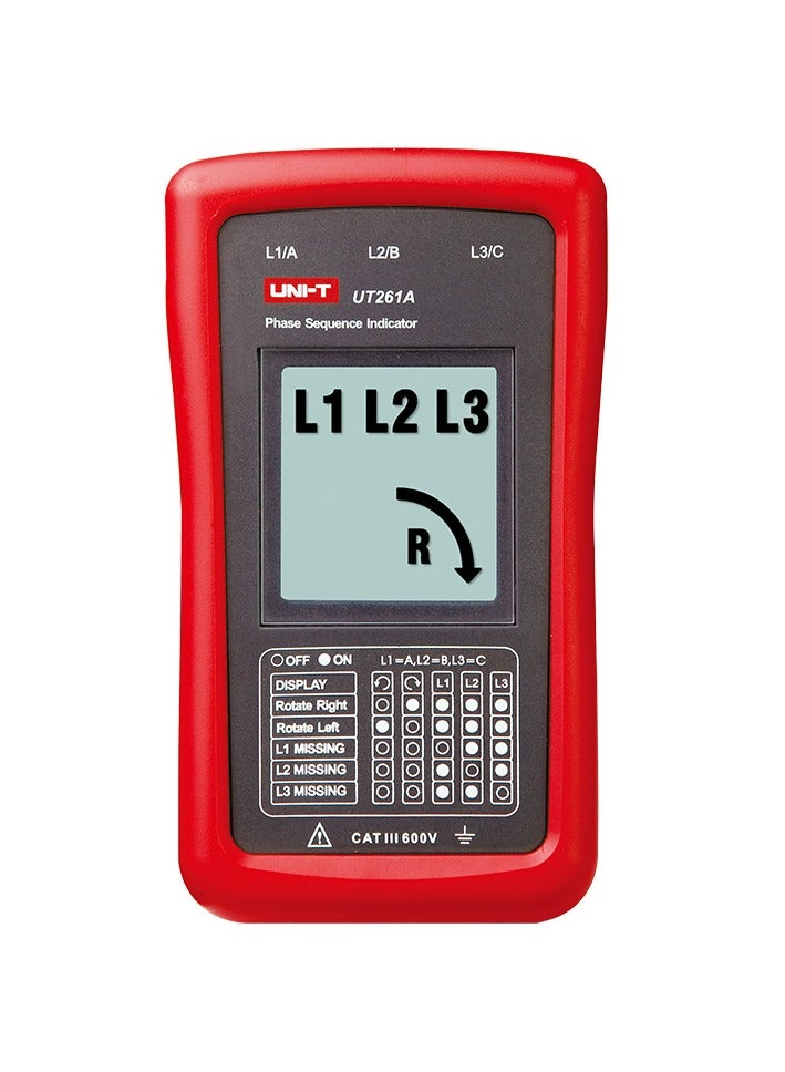 UNI-T UT261A Phase Sequence and Missing Phase Indicator - Image 1