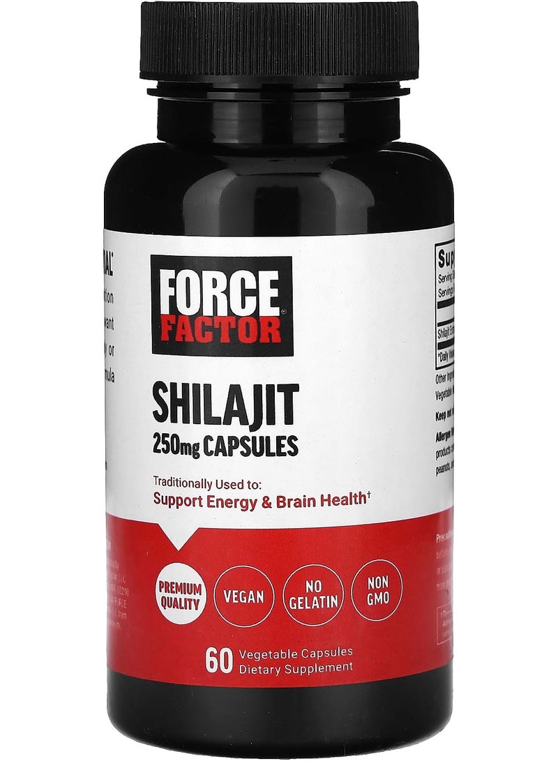 Force Factor Shilajit 250 mg 60 Vegetable Capsules