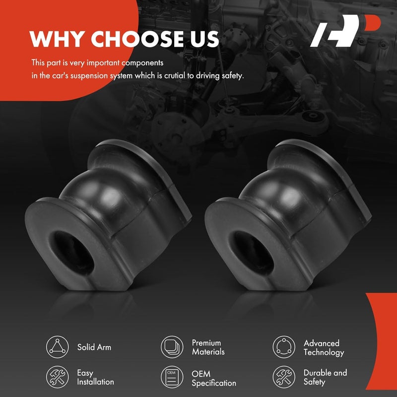A-Premium Rear Sway Bar Bushing Kit for Honda Civic - Image 5
