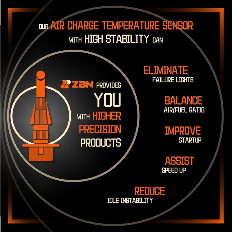 ZBN Air Charged Temperature Sensor Compatible with Chrysler, Dodge, Jeep, and Plymouth Models - Image 5