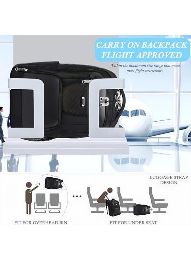 erorex 15.6 Inch Travel Laptop Backpack Waterproof Business Computer Backpack With Usb Charging Port Durable And Large Anti Theft Backpack For Men Flight Approved Carry On Backpack Black  - Image 2
