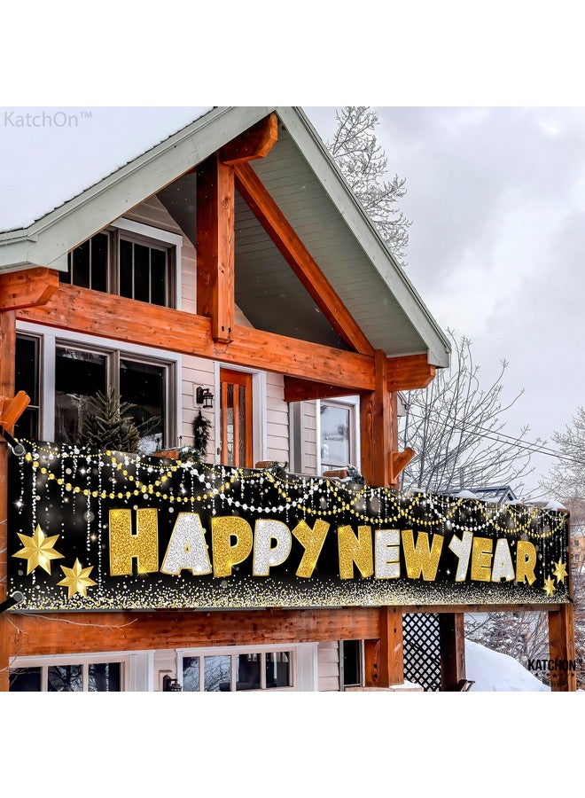 KatchOn, Happy New Year Banner 2025 - XtraLarge 120X20 Inch | New Year Yard Sign for NYE Decorations 2025 | New Years Yard Banner for Nye Party Supplies 2025 | New Years Eve Party Supplies 2025 - Image 3