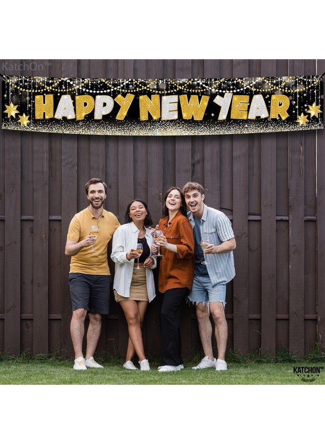 KatchOn, Happy New Year Banner 2025 - XtraLarge 120X20 Inch | New Year Yard Sign for NYE Decorations 2025 | New Years Yard Banner for Nye Party Supplies 2025 | New Years Eve Party Supplies 2025 - Image 5
