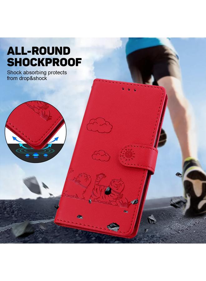 S-TOP Case For Motorola Moto G85 Cute Cats RFID Leather Phone Case - Image 4