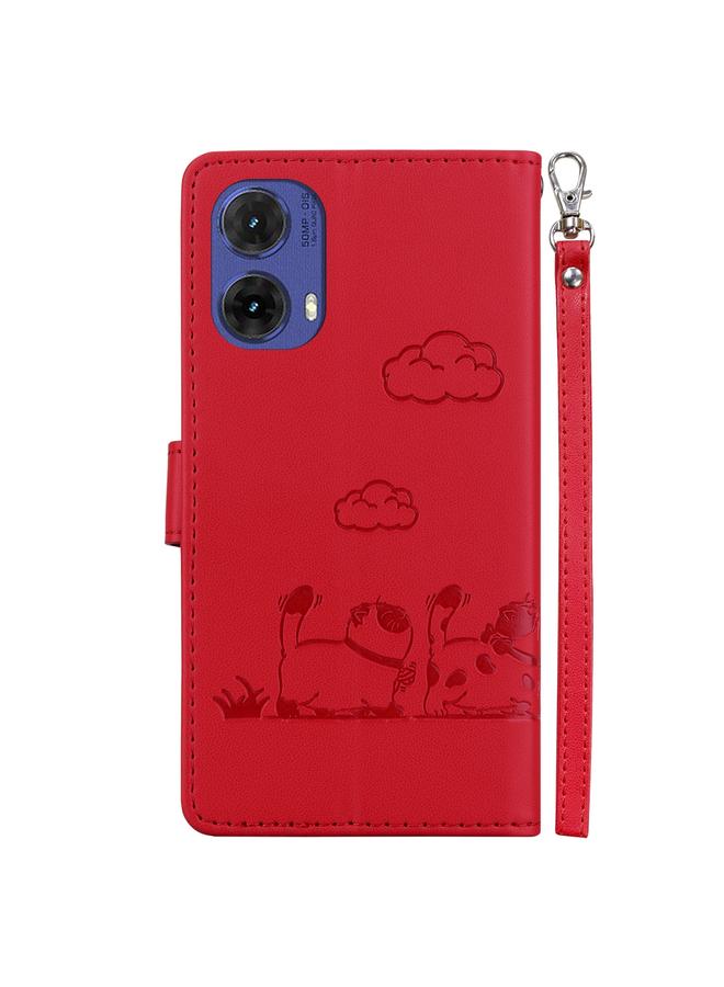 S-TOP Case For Motorola Moto G85 Cute Cats RFID Leather Phone Case - Image 3