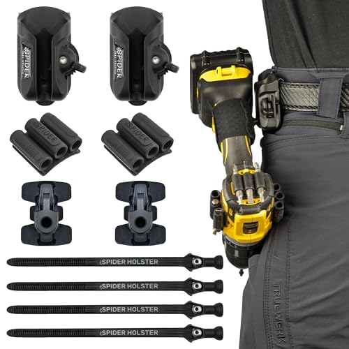 Spider Tool Holster Tool Holster 5031TH Quad Tool Kit SelfLocking Belt Clip Drill Holster 10 Pieces - Image 1