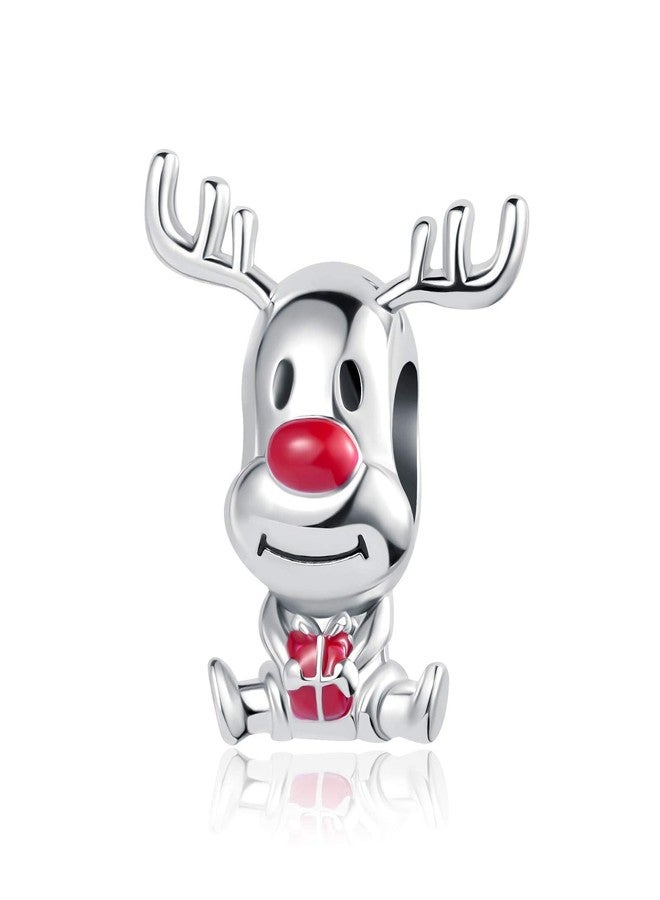 OutstandLong Reindeer Christmas Holiday Season Charms for Pandora Bracelets Santa Claus Home Moose Gift Tree Candy Cane - Image 1