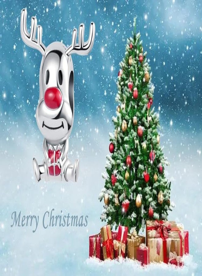OutstandLong Reindeer Christmas Holiday Season Charms for Pandora Bracelets Santa Claus Home Moose Gift Tree Candy Cane - Image 5