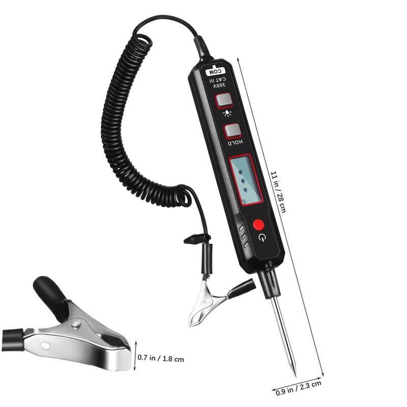 LED Digital Display Auto Circuit Tester Low Voltage Test Light for Car Motorcycle Electrical Diagnostics - Image 3