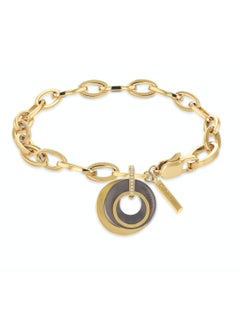 CALVIN KLEIN CALVIN KLEIN JEWELRY PLAYFUL CIRCULAR SHIMMER FAMILY WOMENS CHAIN BRACELET - 35000154 