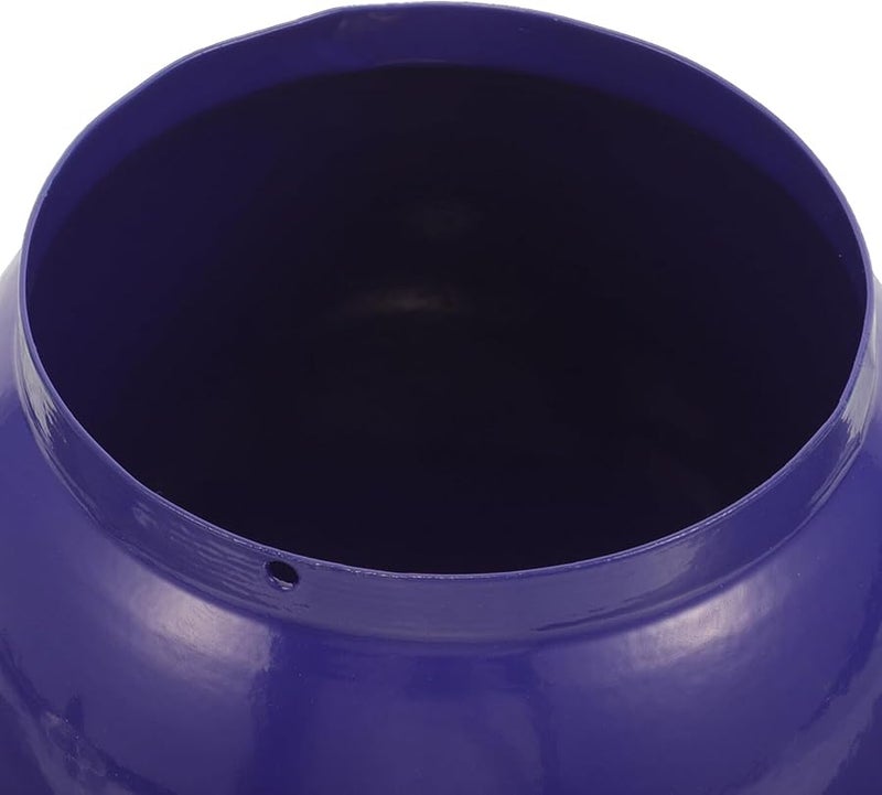 Automatic Extinguishing Iron Ashtray Compact Windproof Blue Tabletop Decor for Home Office Bar - Image 5