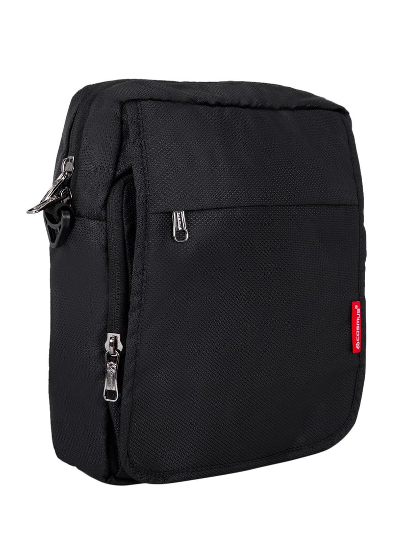 COSMUS Unisex Rome Crossbody Shoulder Sling Bag For Ipad/10-Inches Tablet - Black - Image 3