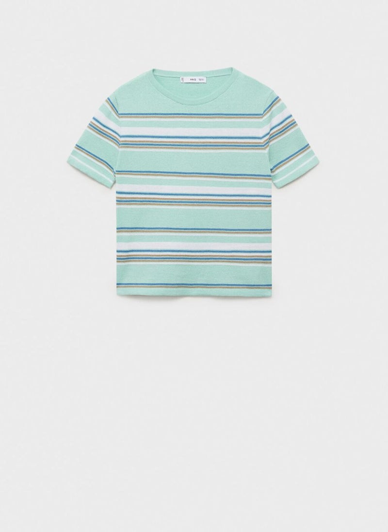 MANGO Yute Striped Crew Neck Sweater  - Image 5