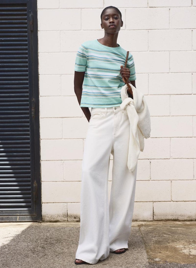 MANGO Yute Striped Crew Neck Sweater  - Image 4