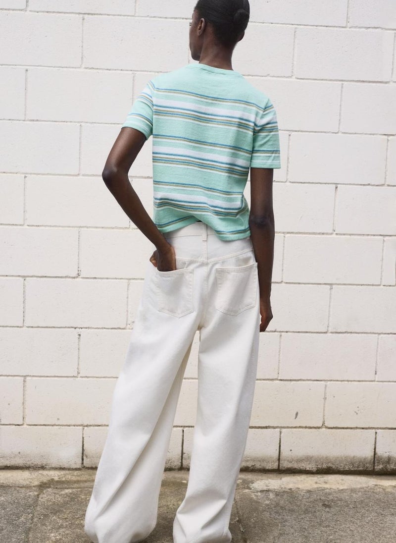 MANGO Yute Striped Crew Neck Sweater  - Image 2